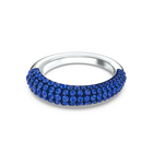 Tigris ring, Blue, Rhodium plated
